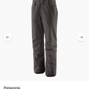 Patagonia insulated powder town Black Snow Pants / ski snowboarding pants